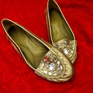 Aerosoles outbec nickel leather flat shoe